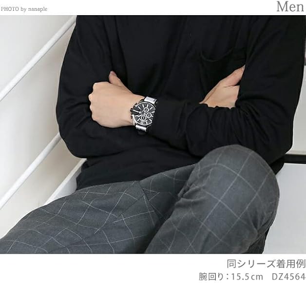 Amazon.co.jp: [ディーゼル] DIESEL ベビーチーフ 43mm クロノグラフ